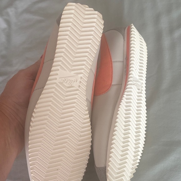 Nike Women's Cortez grey and Coral Sneakers - Picture 4 of 5